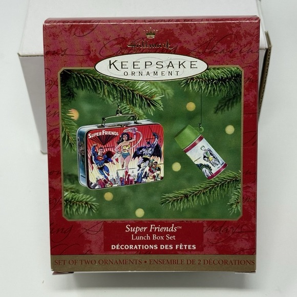 Hallmark Other - New 2000 Hallmark Keepsake Ornament Super Friends lunch box and thermos set